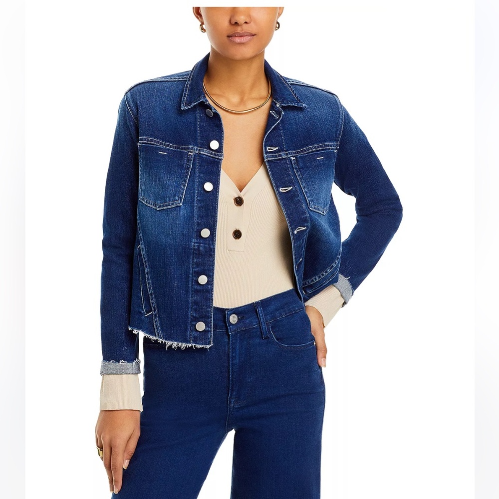 L'AGENCE
Janelle Slim-Fit Raw Denim Jacket size L/G